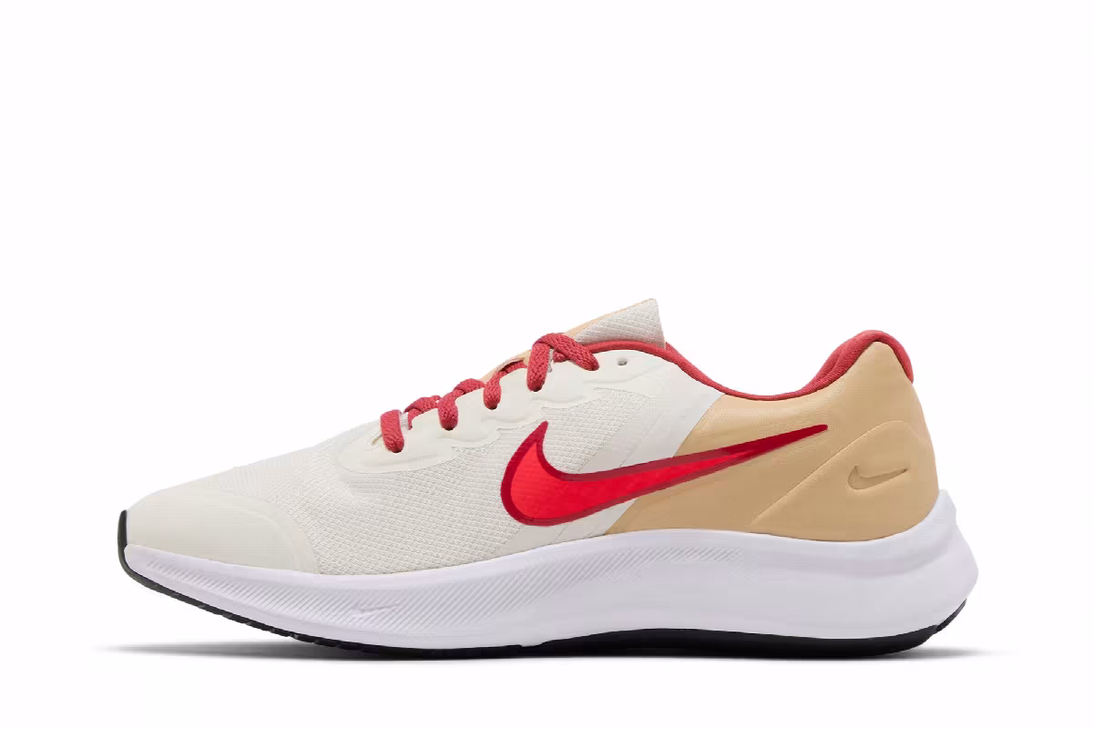 Nike Star Runner 3 GS Sail Bright Crimson, view 4