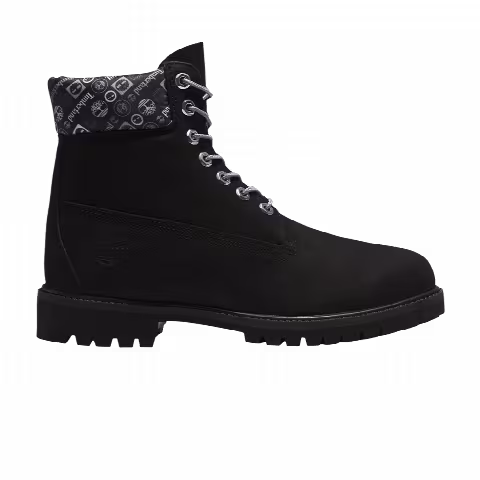 Timberland 6 Inch Premium Boot Wide 'Logo Print Collar'