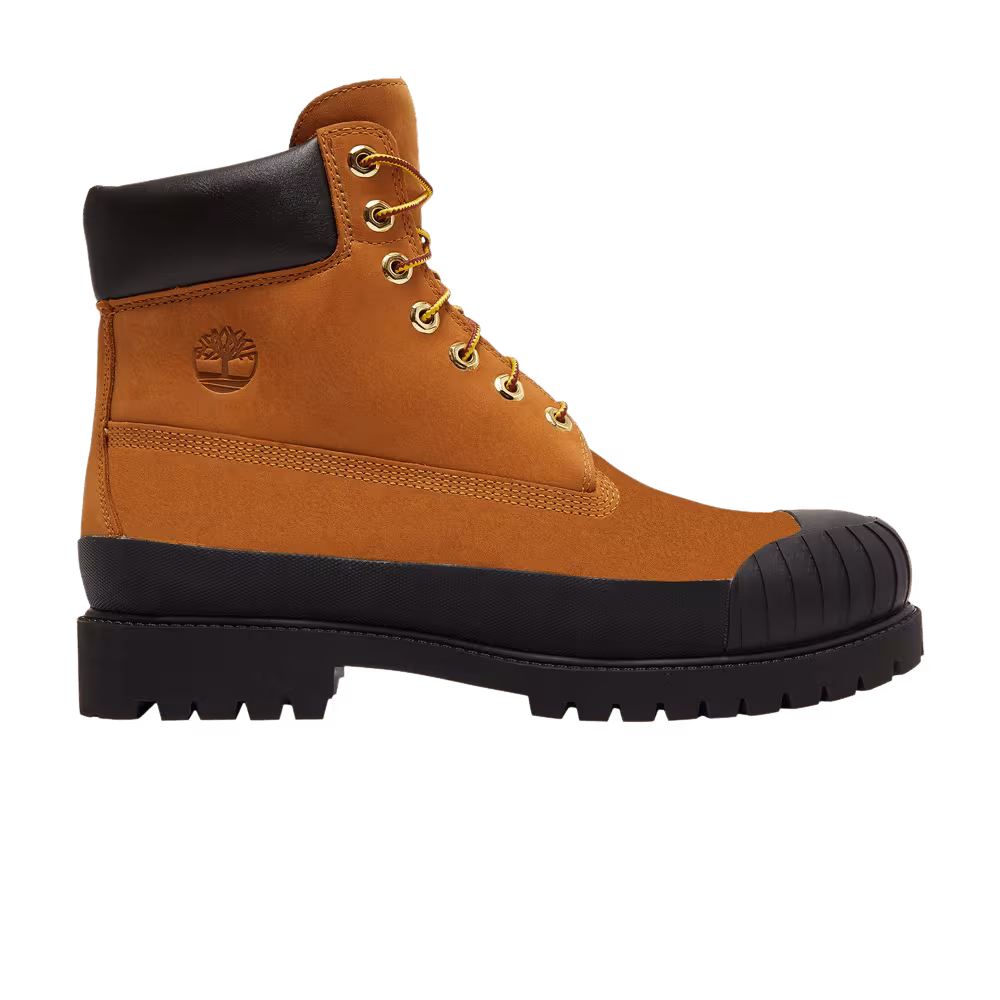 Timberland 6 Inch Premium Rubber Toe Boot Wheat Black