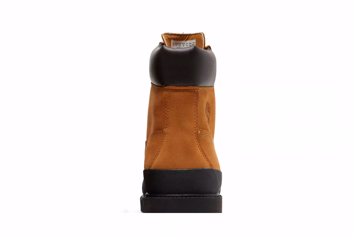 Timberland 6 Inch Premium Rubber Toe Boot Wheat Black, view 8