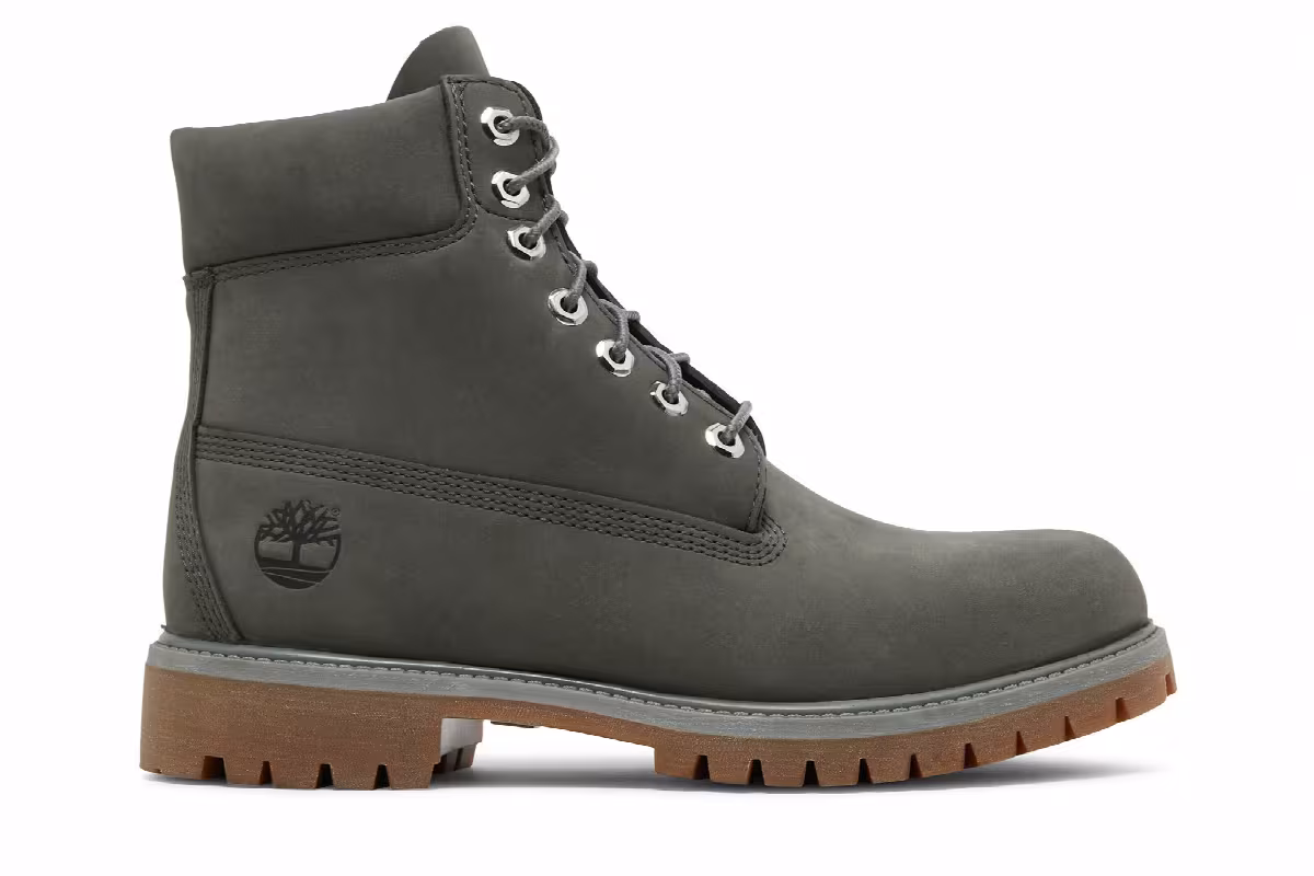 Timberland 6 Inch Waterproof Premium Boot Dark Grey, view 2