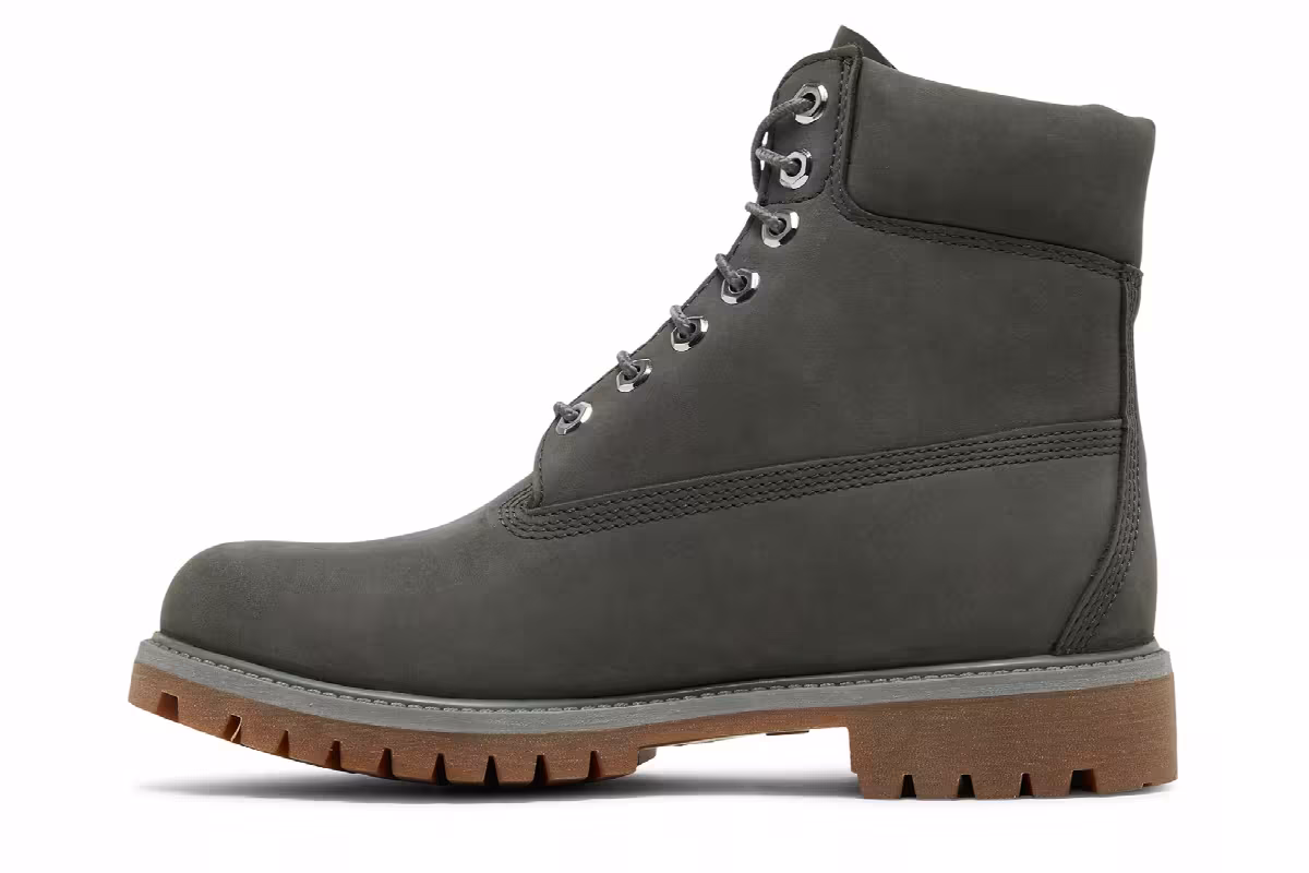 Timberland 6 Inch Waterproof Premium Boot Dark Grey, view 4