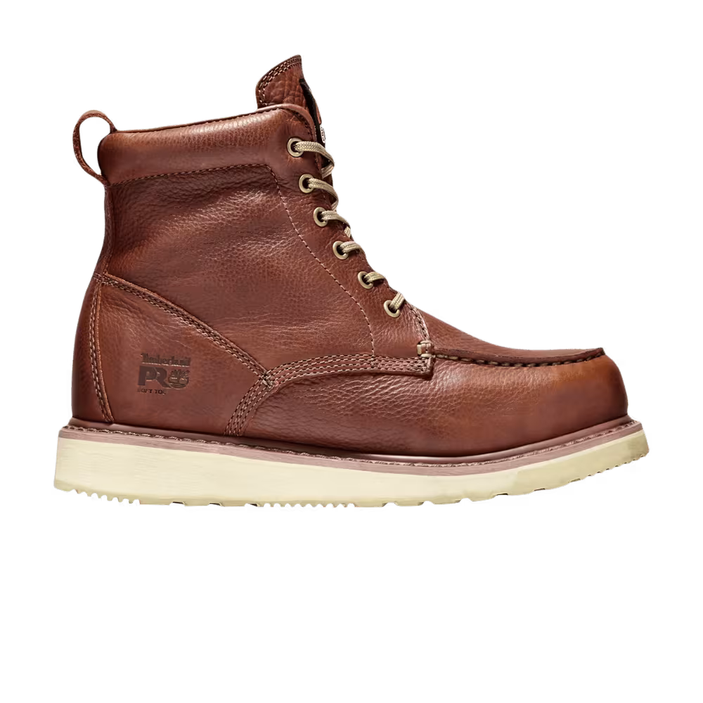 Timberland Pro 6 Inch Soft Toe Wedge Boot Rust