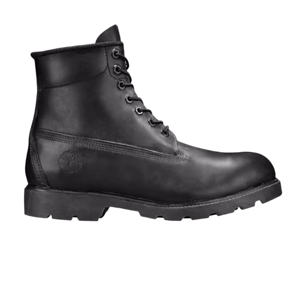 Timberland 6 Inch Black Smooth