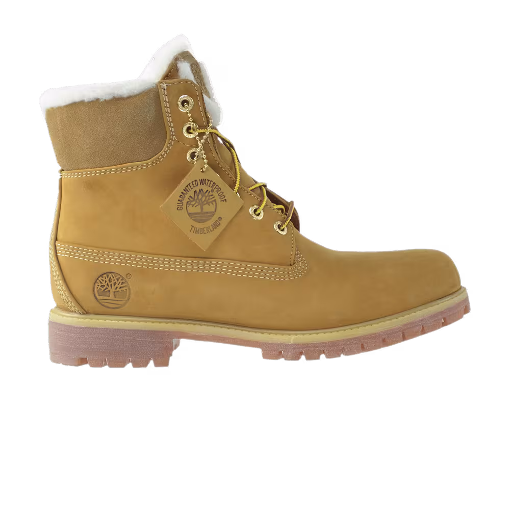 Timberland 6 Inch Fur Lined Boot Wheat