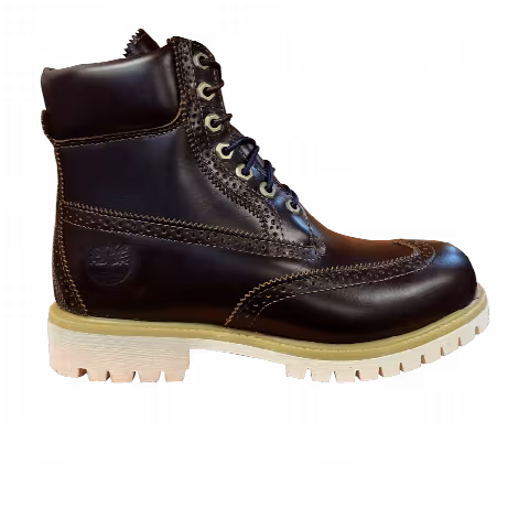 Timberland 6 Inch Premium Brogue Boot Wide 'Brown'