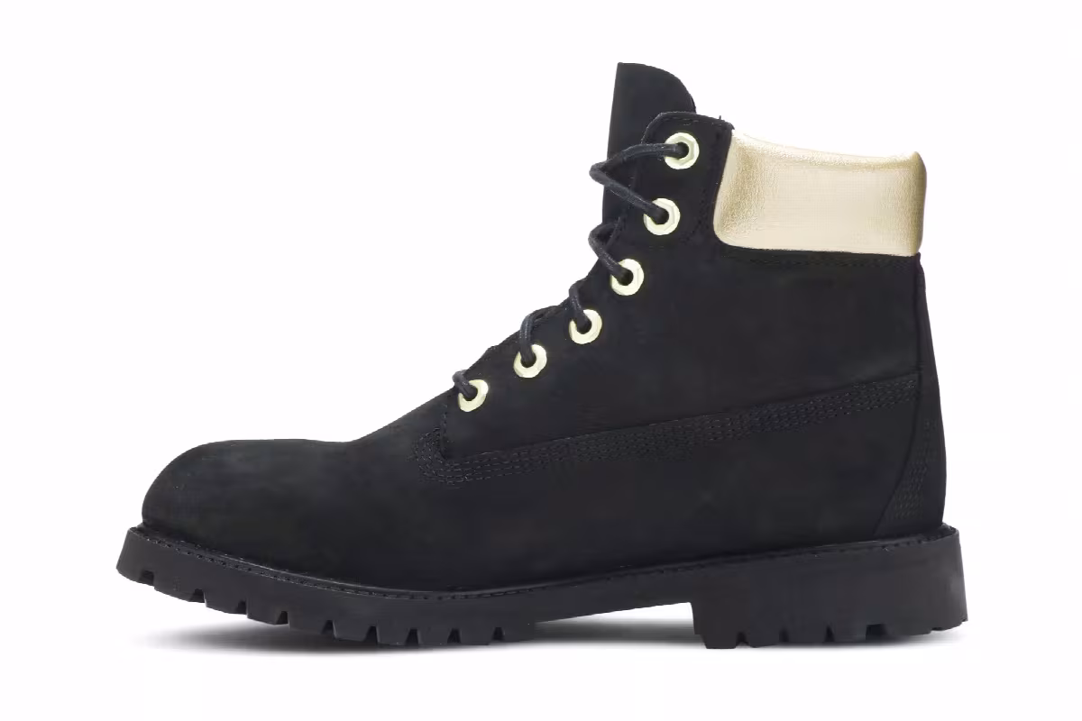 Timberland 6 Inch Premium Waterproof Boot Gold Collar, view 4