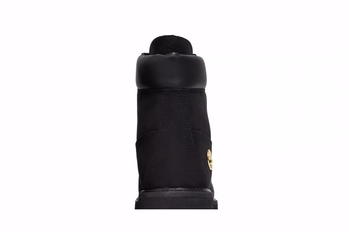 Timberland 6 Inch Premium Waterproof Boot Black Gold, view 8