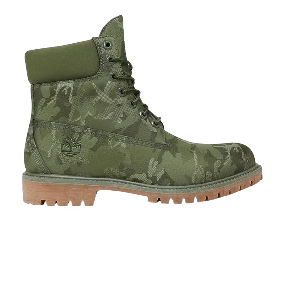 Timberland 6 Inch Premium Fabric Boot Green Camo