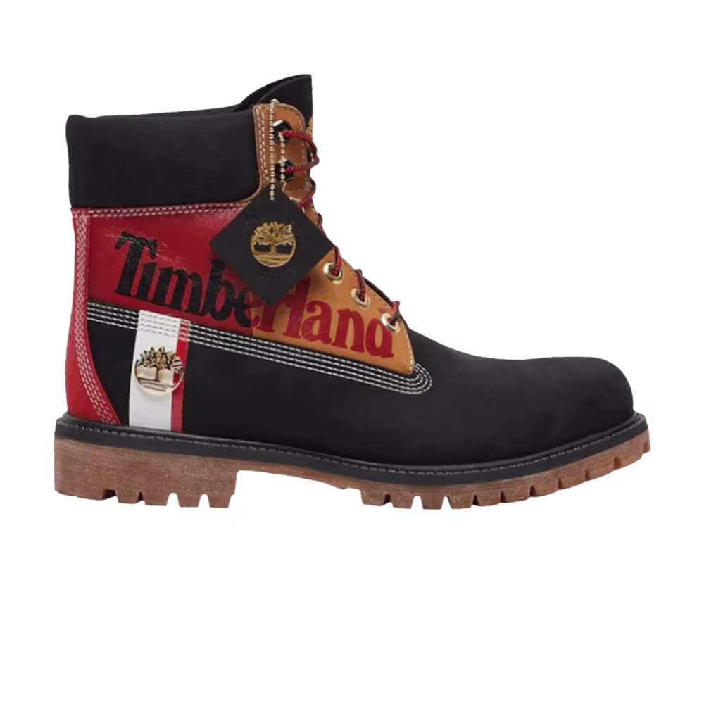 Timberland 6 Inch Premium Waterproof Boot Patch Logo - Black