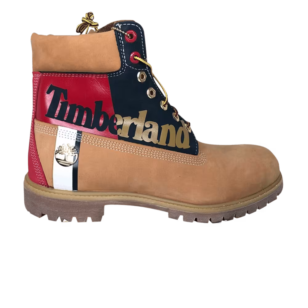 Timberland 6 Inch Premium Waterproof Boot Patch Logo - Wheat