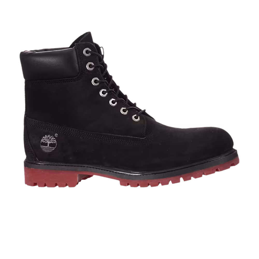 Timberland 6 Inch Premium Black Red