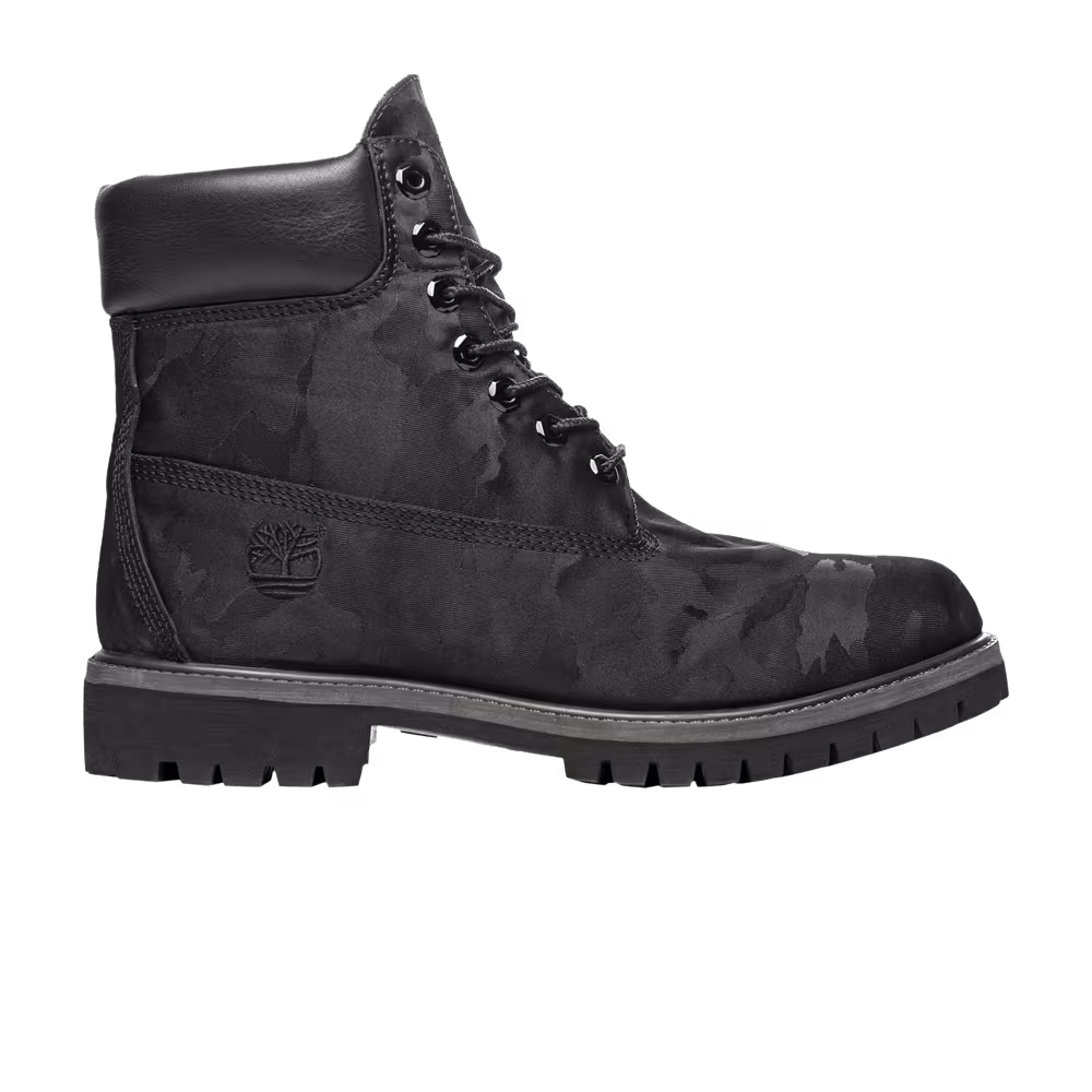 Timberland 6 Inch Premium Boot Black Camo Nylon