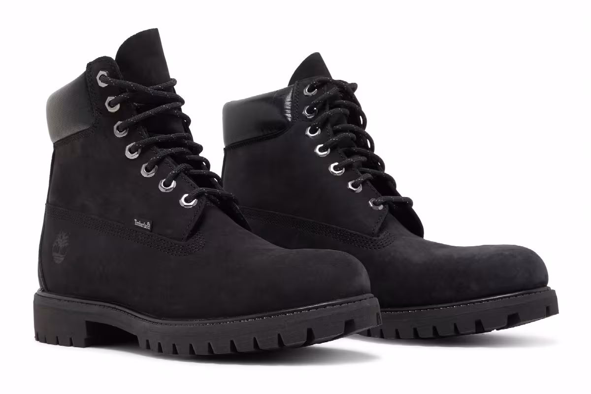 Timberland 6 Inch Premium Boot Black Nubuck, view 9