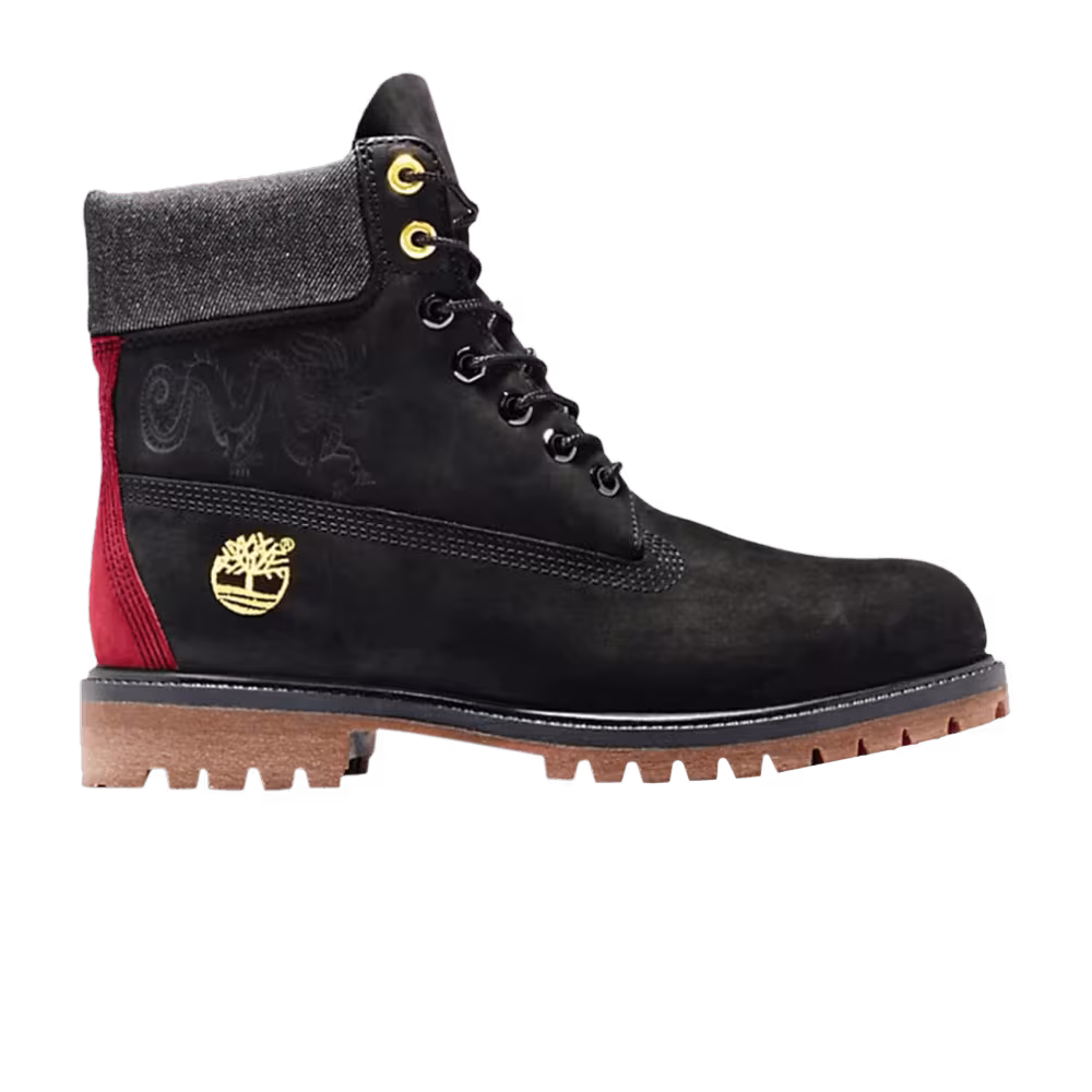 Timberland 6 Inch Premium Boot Embossed Dragon