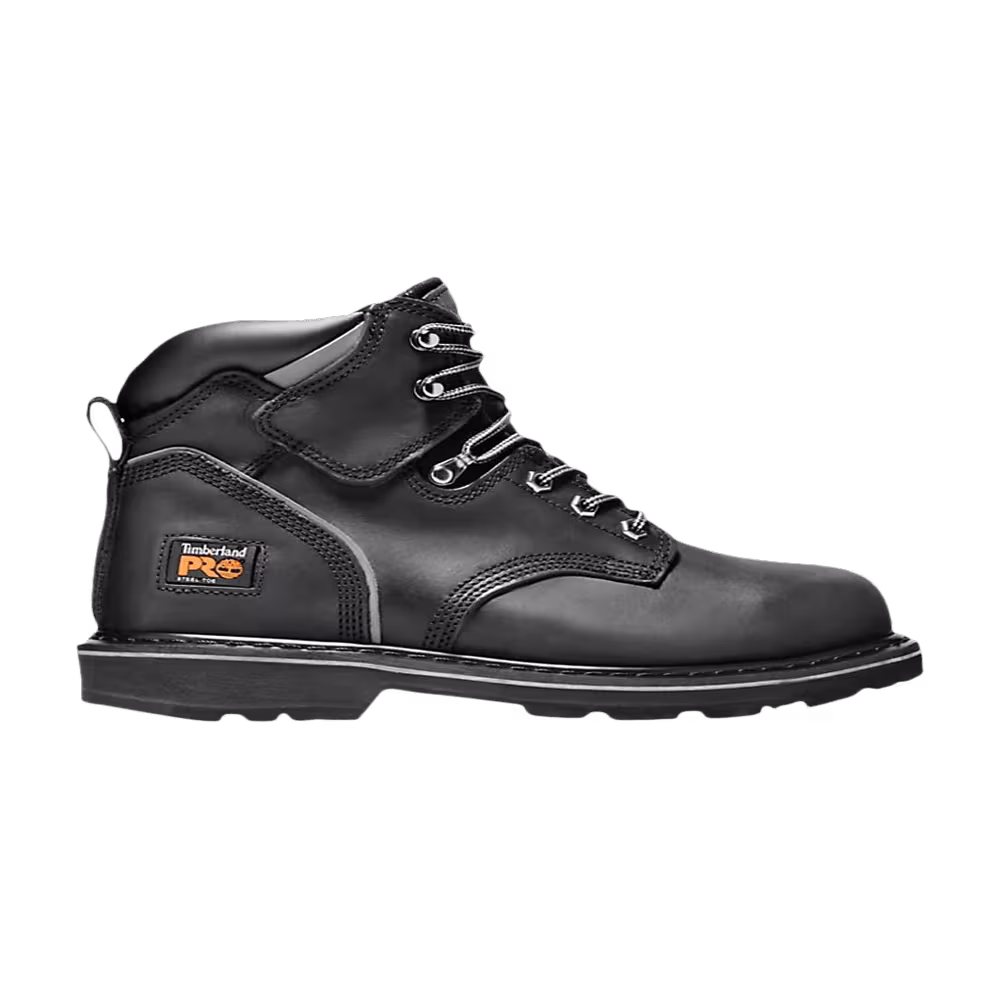 Timberland Pro Pit Boss 6 Inch Steel Toe Boot Black Oiled Nubuck