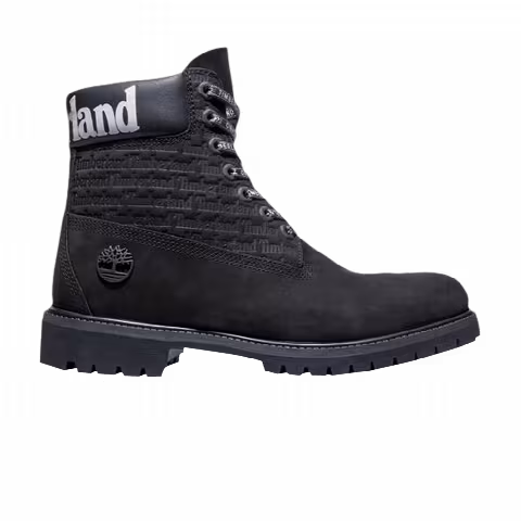 Timberland 6 Inch Premium Boot Wide 'All Over Logo - Black'