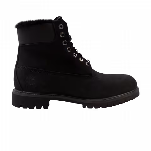 Timberland 6 Inch Premium Fur Lined 'Black'