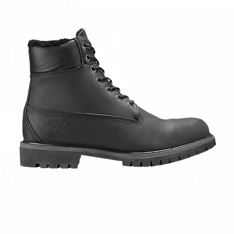 Timberland 6 Inch Fur Lined 'Black'