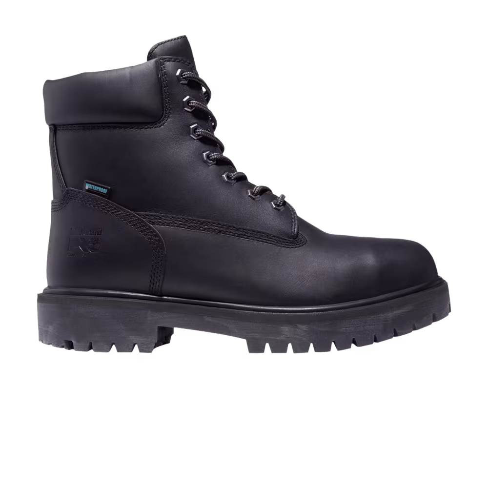 Timberland 6 Inch Direct Attach Safety Toe Waterproof Boot Black