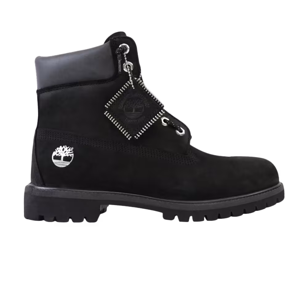 Timberland 6 Inch Premium Boots Black Zip