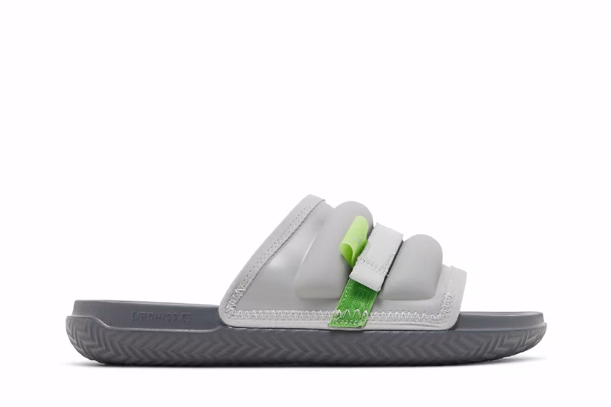 Nike Jordan Super Play Slide Silver Green Bean, view 2