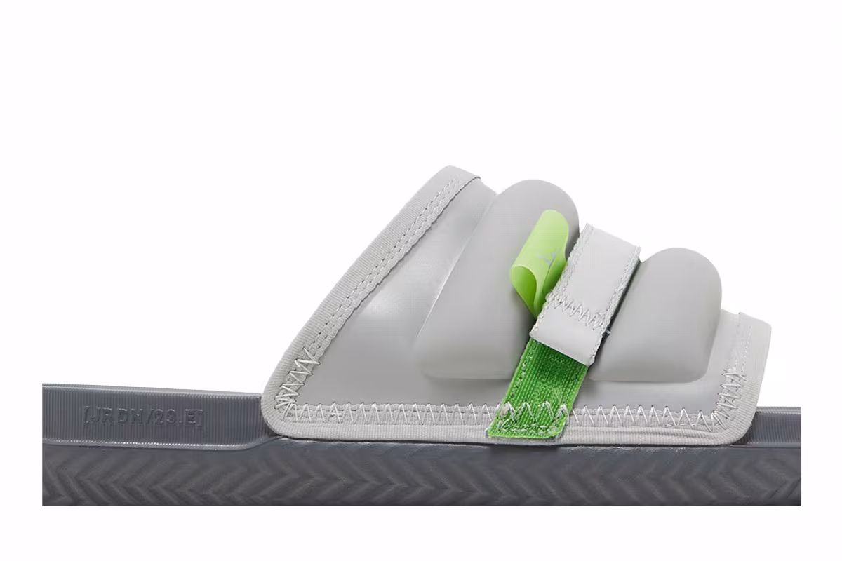 Nike Jordan Super Play Slide Silver Green Bean, view 3