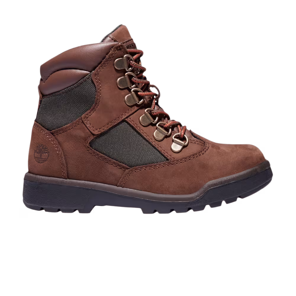 Timberland 6 Inch Field Boot Junior Medium Brown Olive