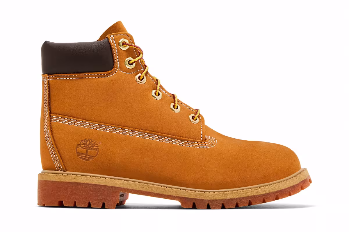 Timberland 6 Inch Waterproof Premium Boot Junior Wheat, view 2