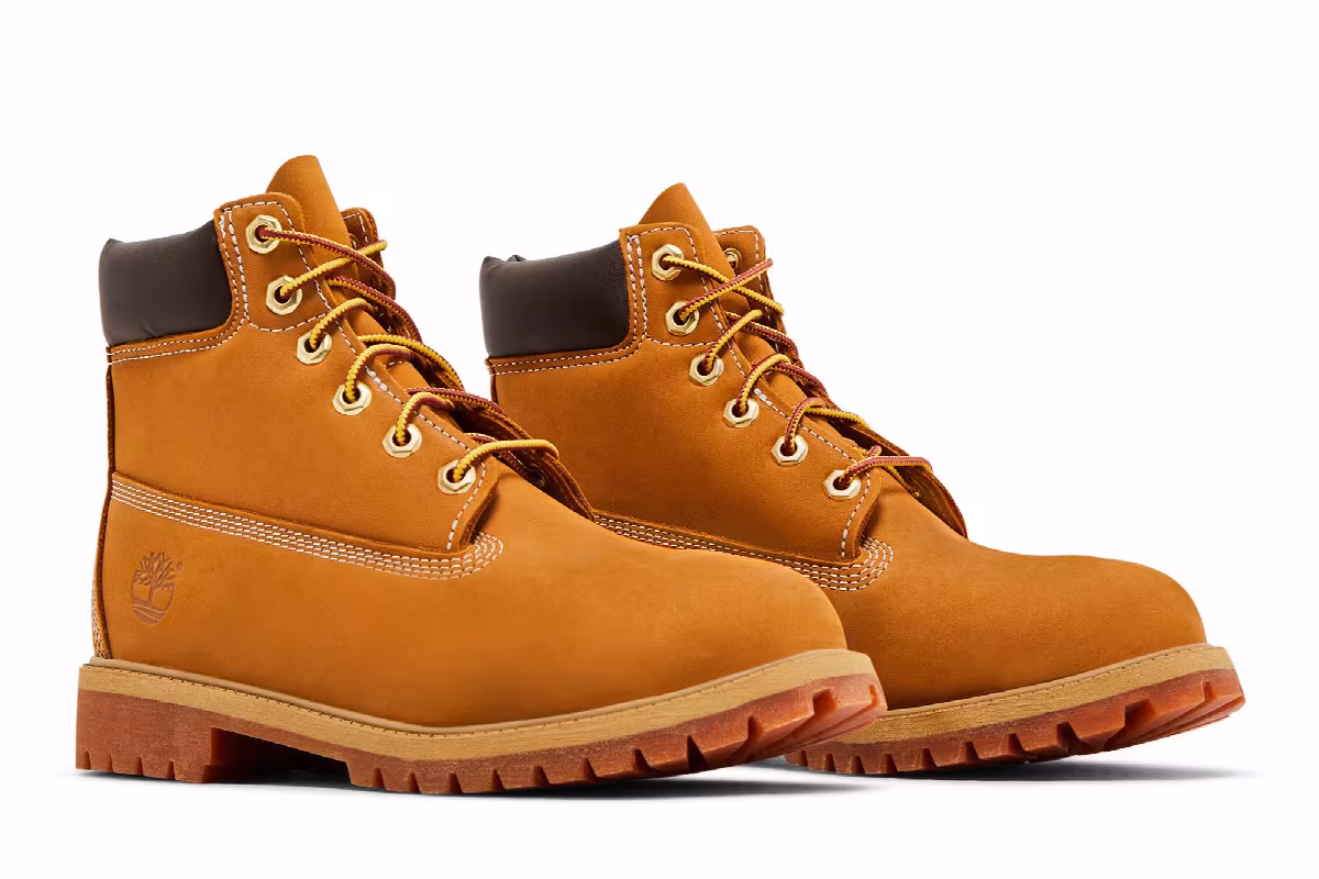 Timberland 6 Inch Waterproof Premium Boot Junior Wheat, view 9
