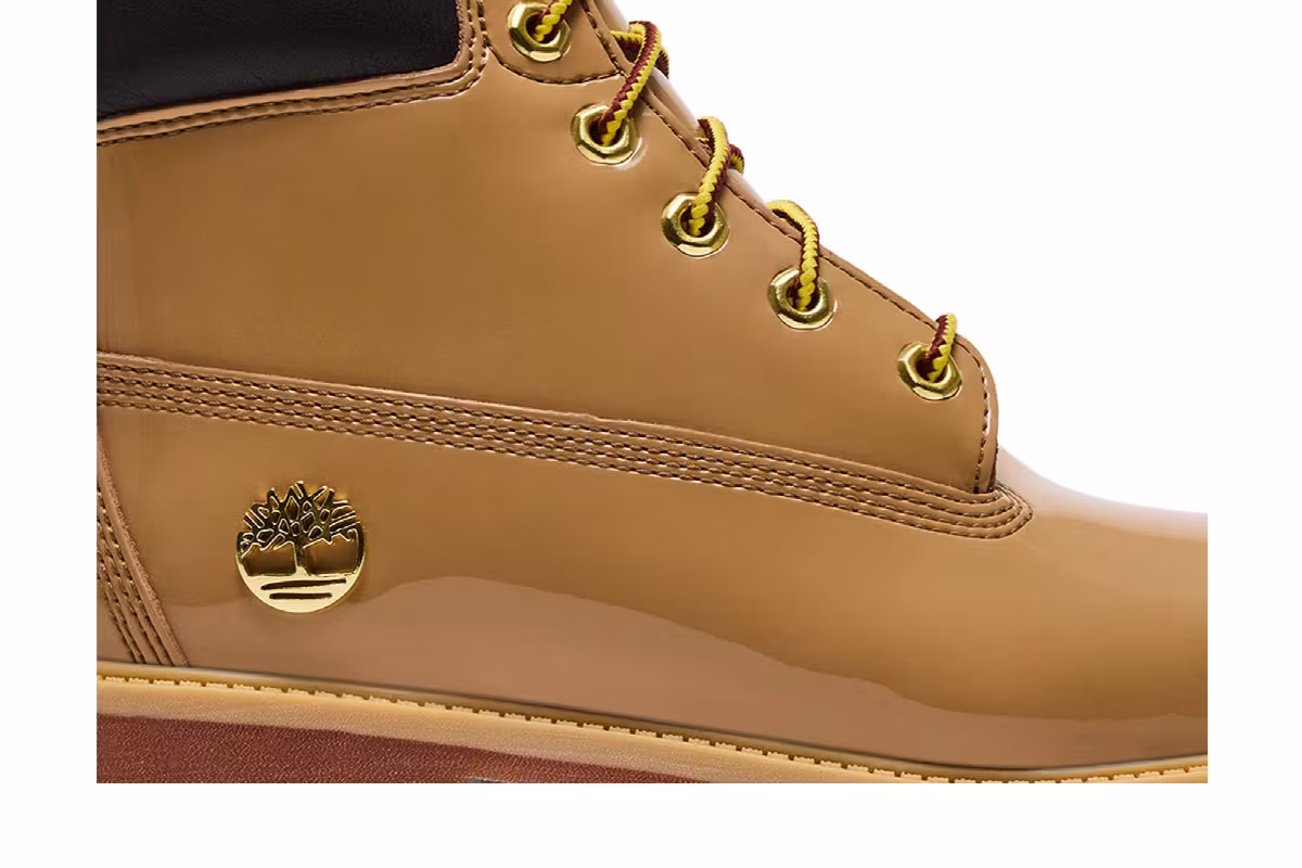Timberland 6 Inch Premium Waterproof Boot Patent Big Kid Wheat, view 3