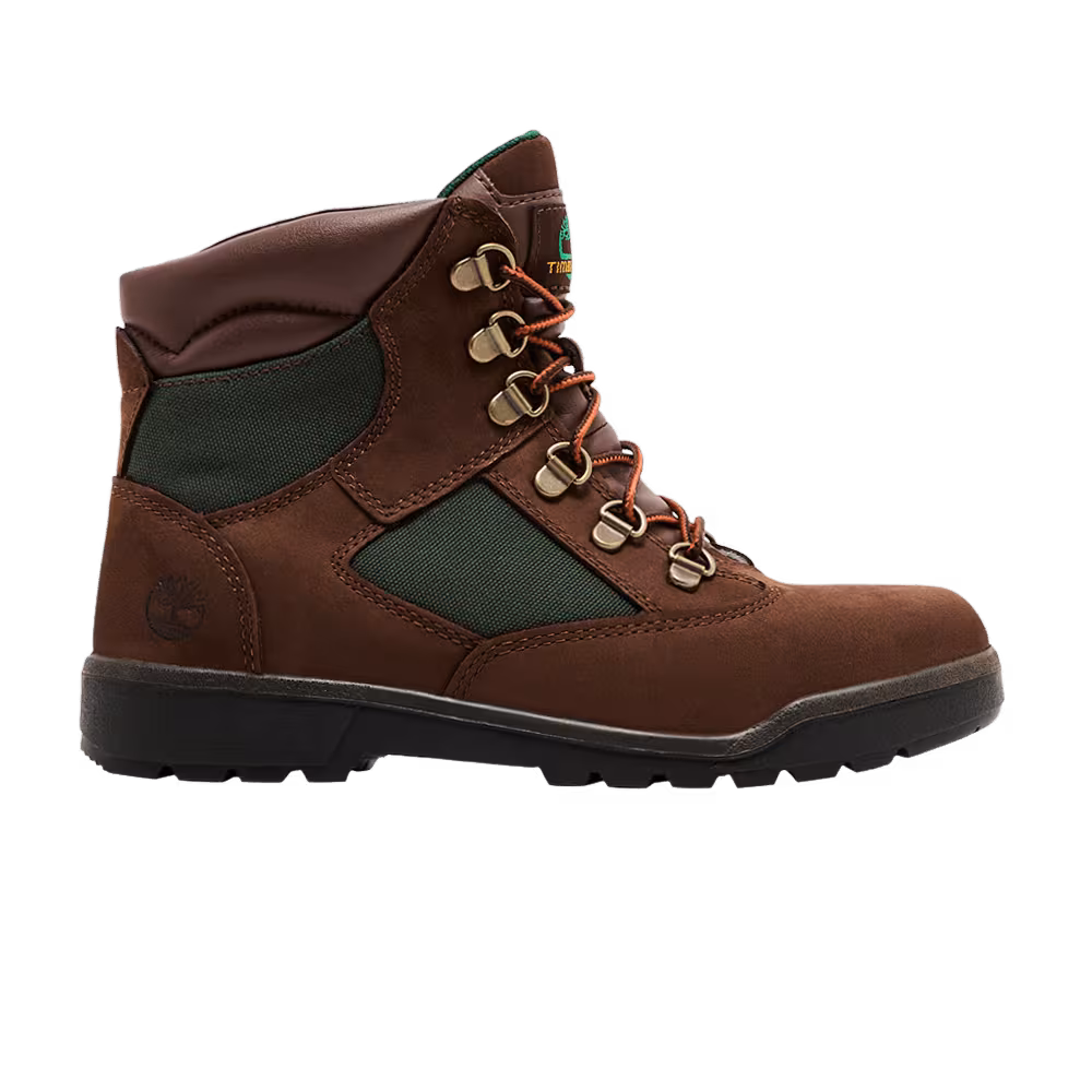 Timberland 6 Inch Field Boot Junior Brown Green