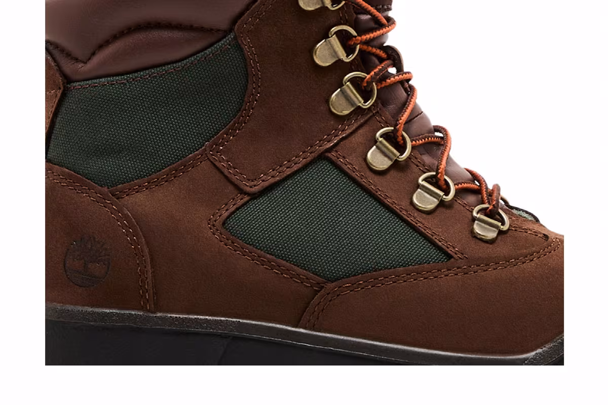 Timberland 6 Inch Field Boot Junior Brown Green, view 3