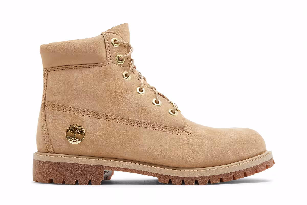 Timberland 6 Inch Premium Boot Junior Light Beige, view 2