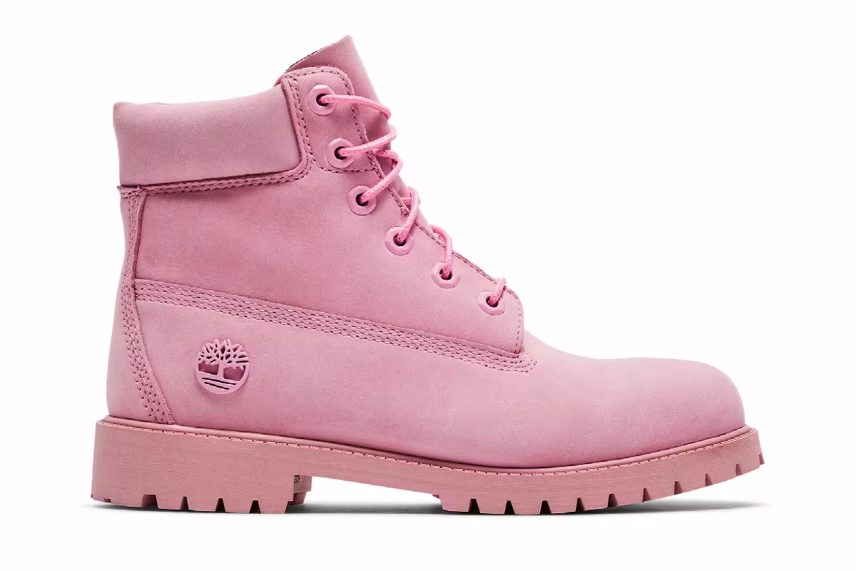Timberland 6 Inch Premium Junior Light Pink, view 2