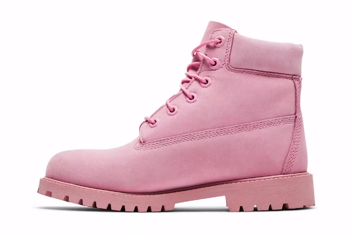 Timberland 6 Inch Premium Junior Light Pink, view 4