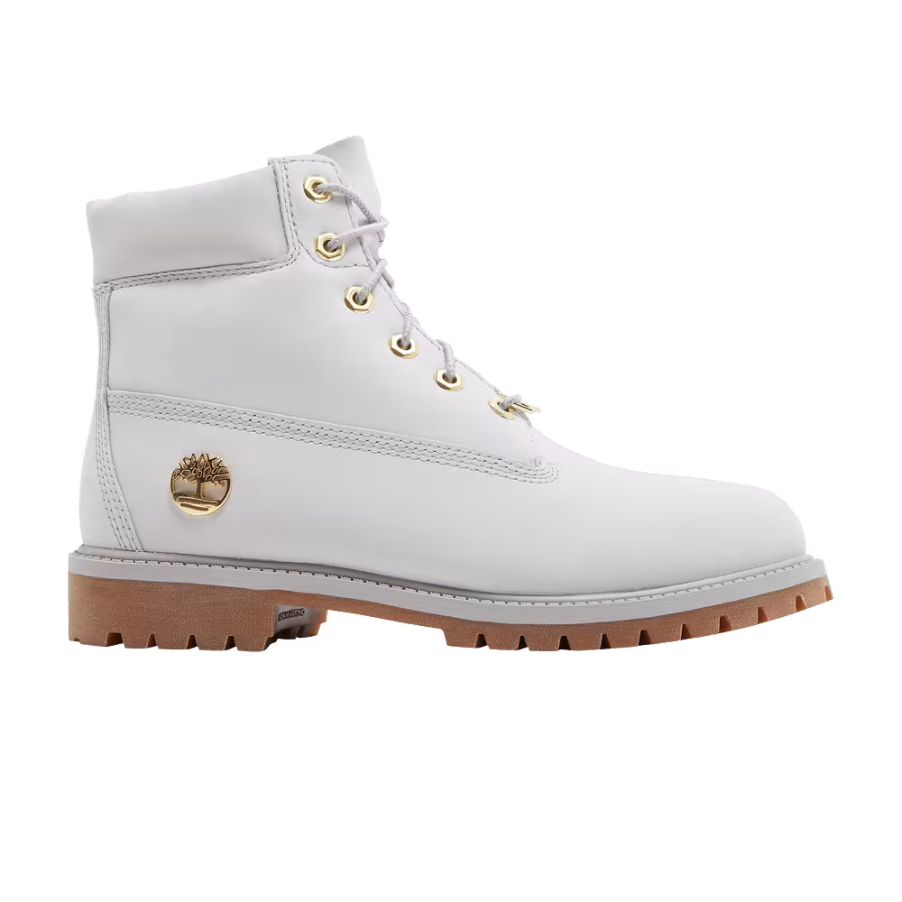 Timberland 6 Inch Premium Boot Junior Light Grey Gum