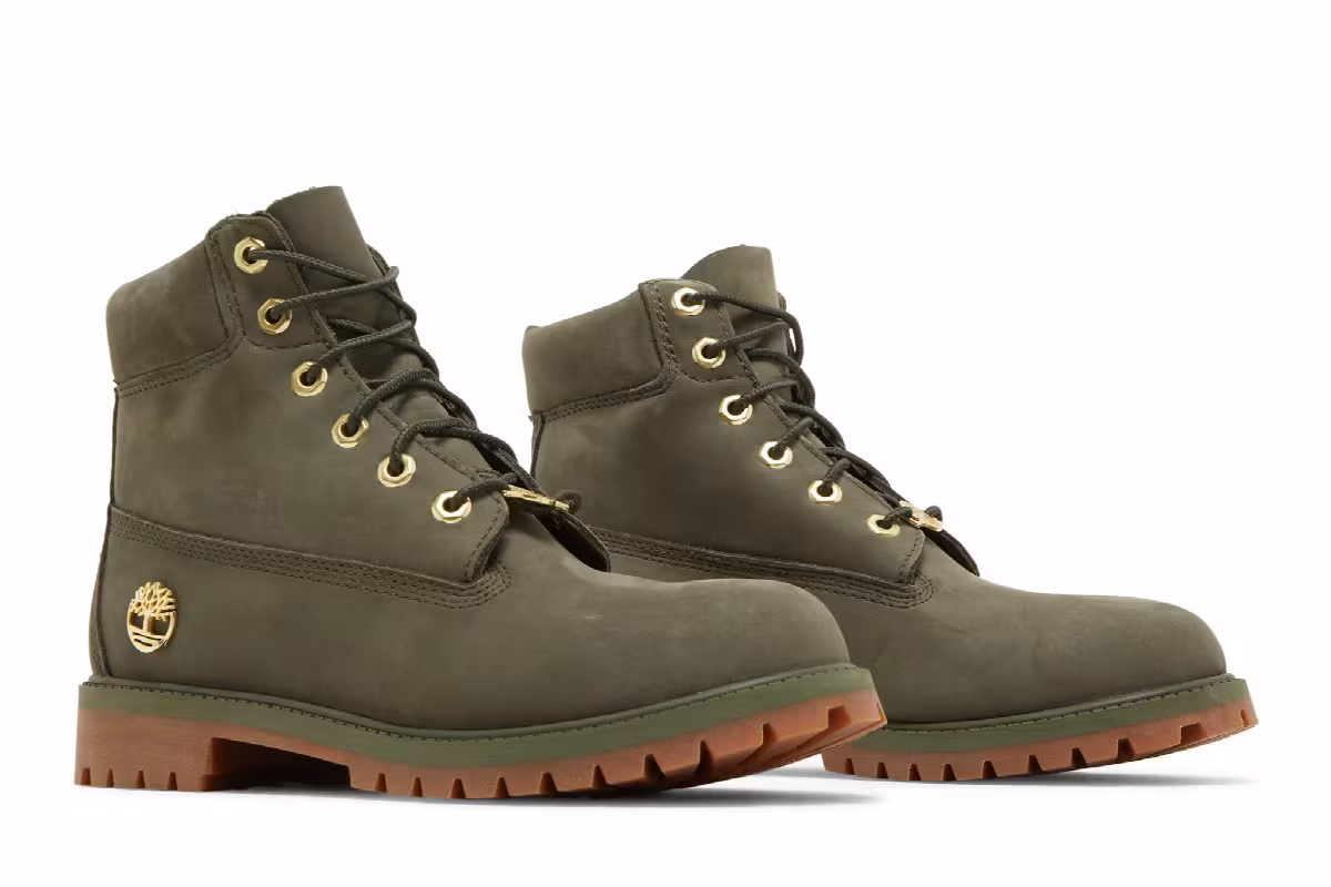 Timberland 6 Inch Premium Junior Dark Green, view 9