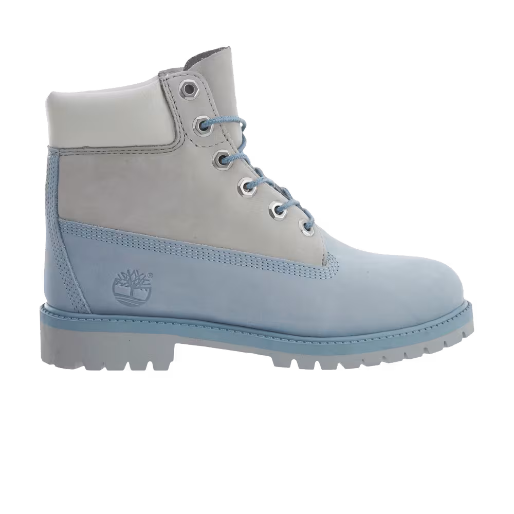 Timberland 6 Inch Premium Junior Light Blue Grey
