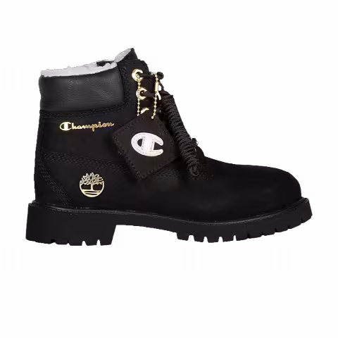 Champion x Timberland 6 Inch Premium WP Warm-Lined Junior 'Black'