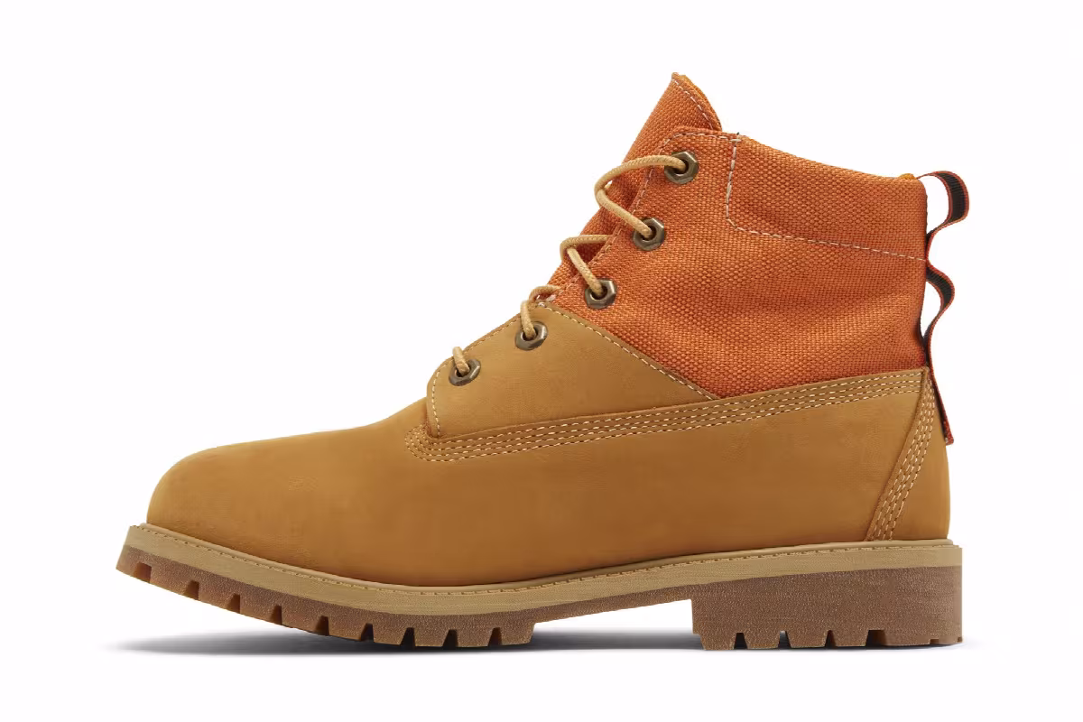 Timberland 6 Inch Premium Boot Junior Wheat, view 4