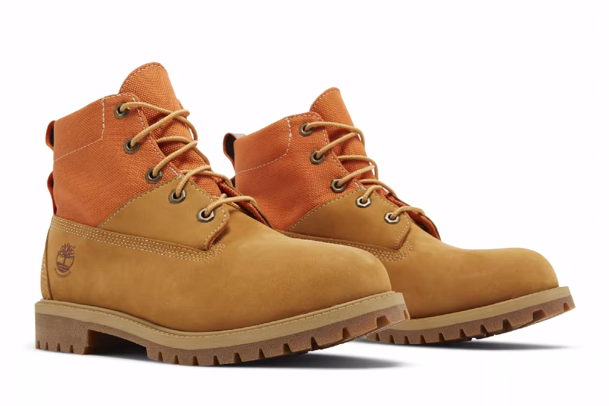 Timberland 6 Inch Premium Boot Junior Wheat, view 9