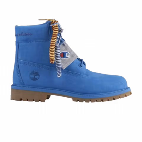 Champion x Timberland 6 Inch Premium Waterproof Boots Youth 'Bright Blue'