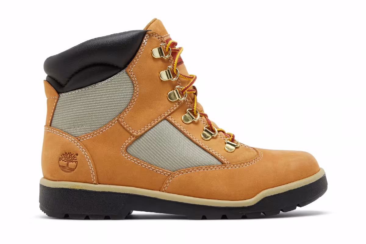Timberland 6 Inch Field Boot Junior Wheat, view 2