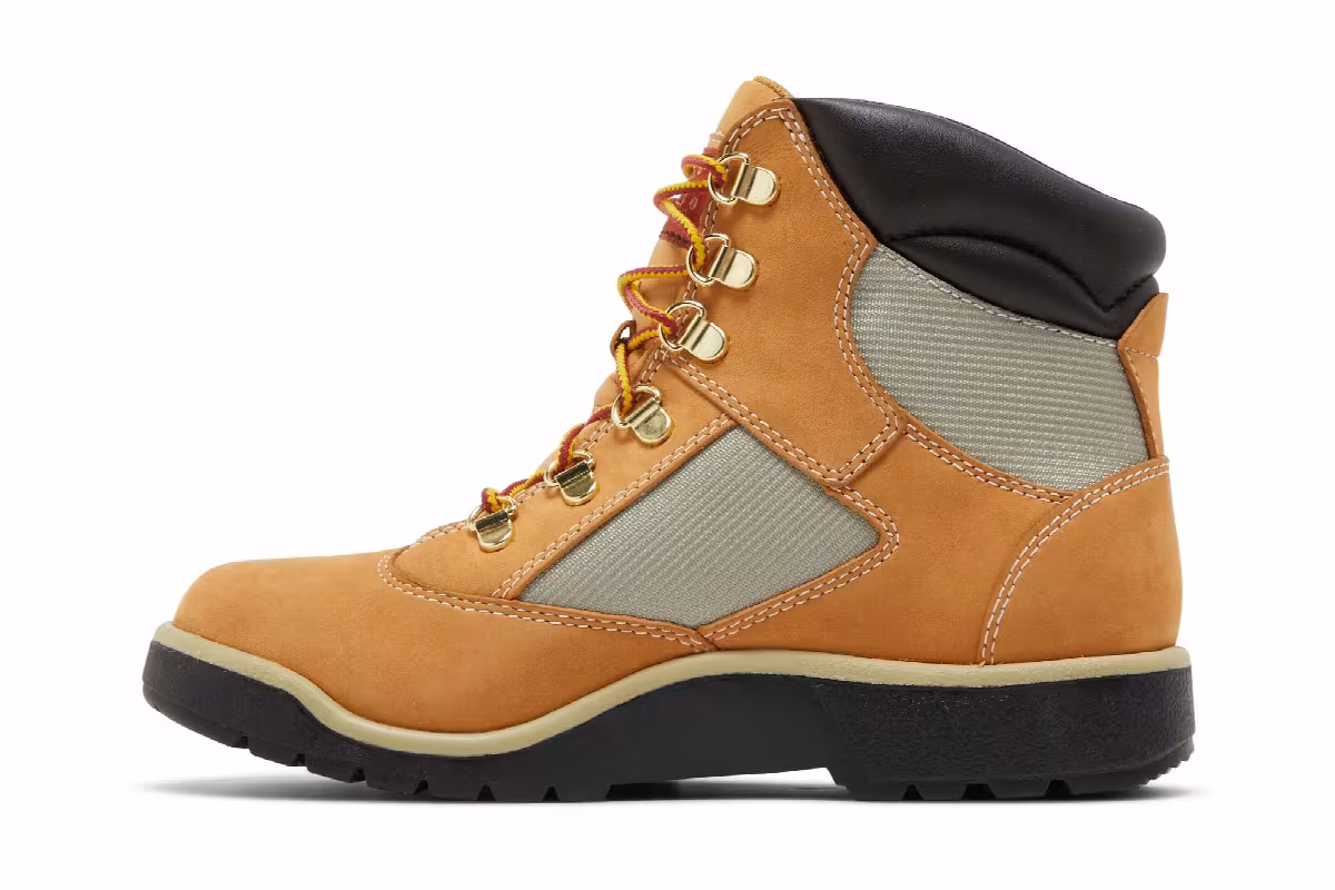 Timberland 6 Inch Field Boot Junior Wheat, view 4