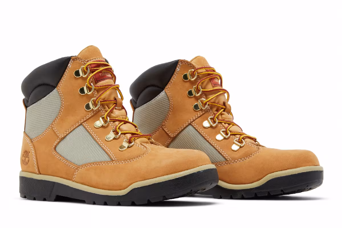 Timberland 6 Inch Field Boot Junior Wheat, view 9