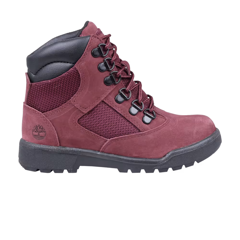 Timberland 6 Inch Field Boot Youth Burgundy