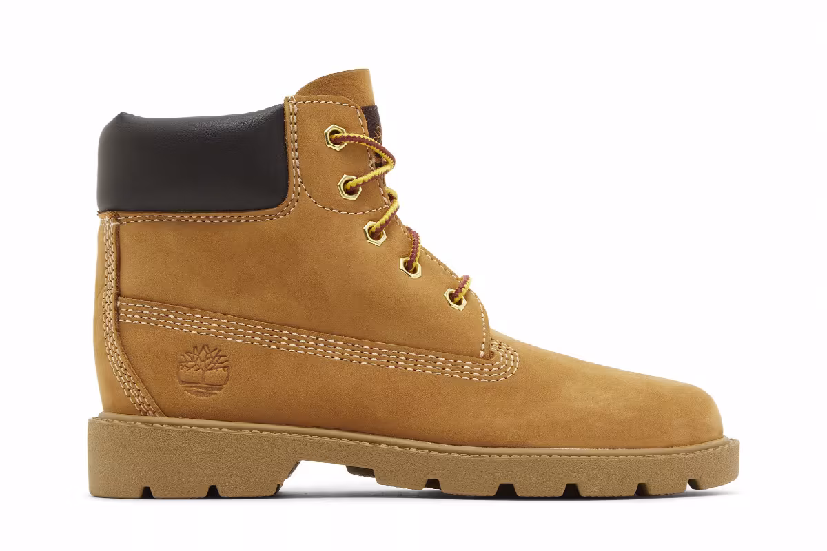 Timberland 6 Inch Classic Boot Junior Wheat, view 2