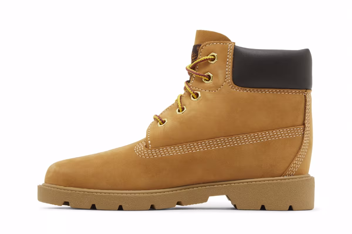 Timberland 6 Inch Classic Boot Junior Wheat, view 4