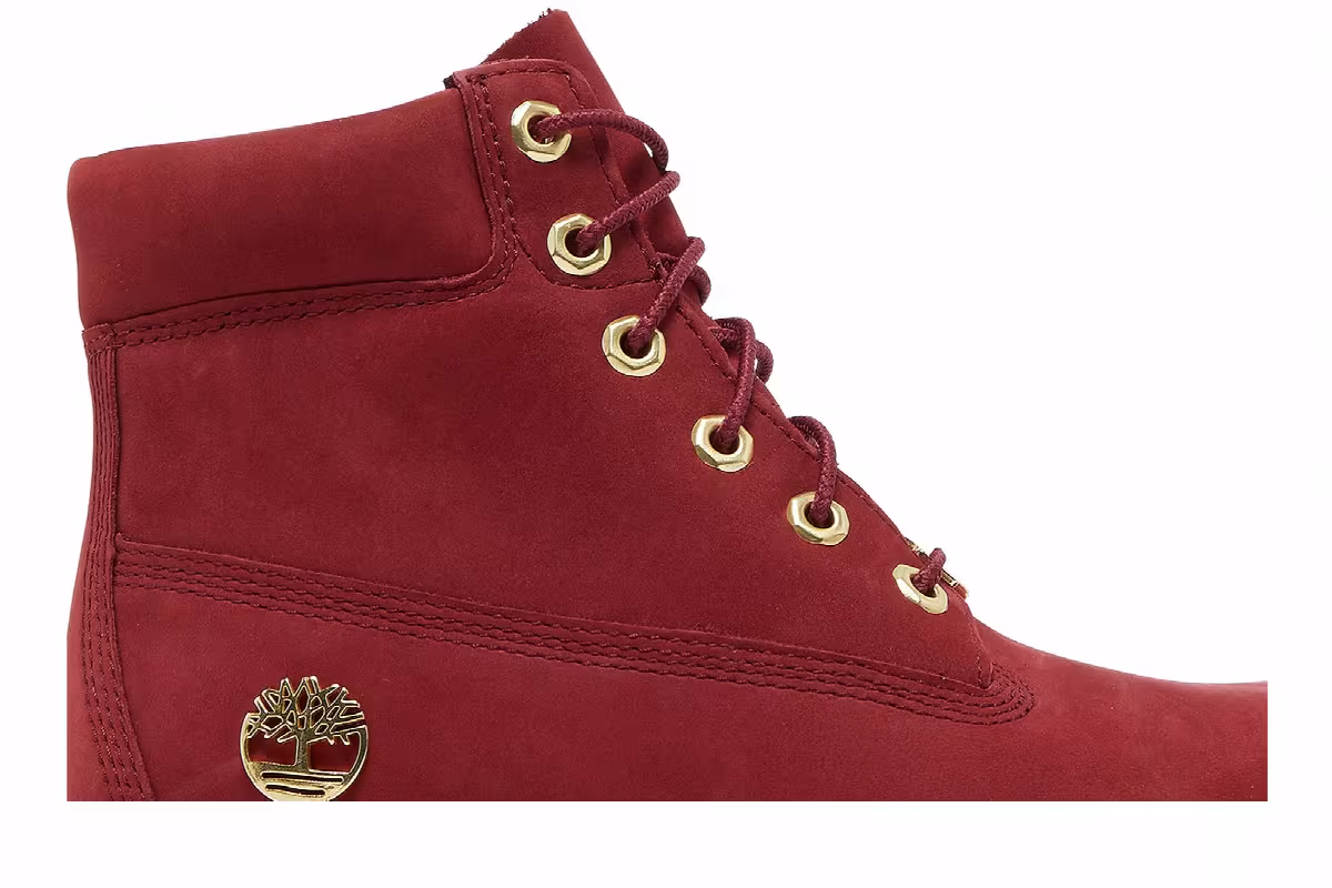 Timberland 6 Inch Premium Junior Burgundy, view 3